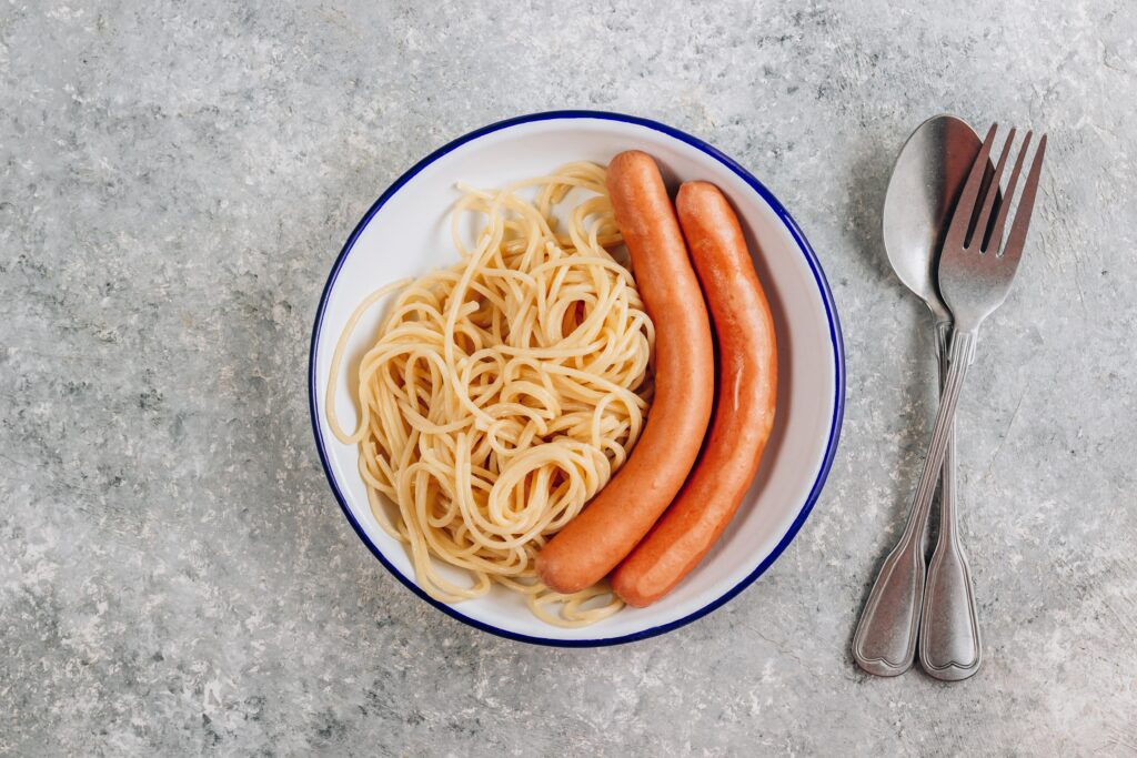 Sausage Alfredo Pasta 2