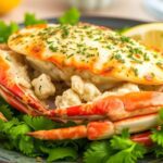 Garlic Herb Baked Crab