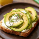 Cream Cheese and Avocado Toast